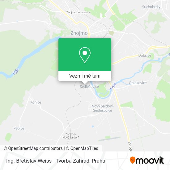 Ing. Břetislav Weiss - Tvorba Zahrad mapa