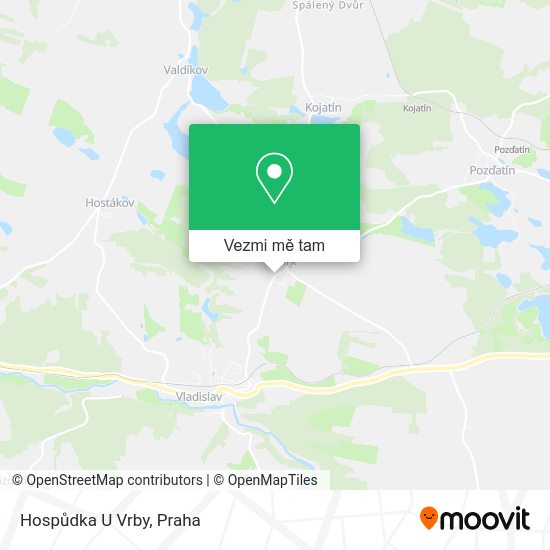 Hospůdka U Vrby mapa