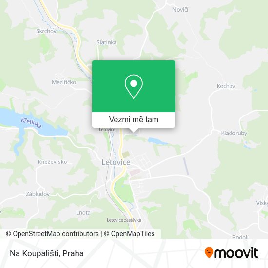 Na Koupališti mapa