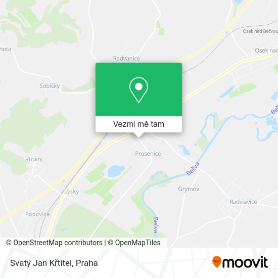 Svatý Jan Křtitel mapa