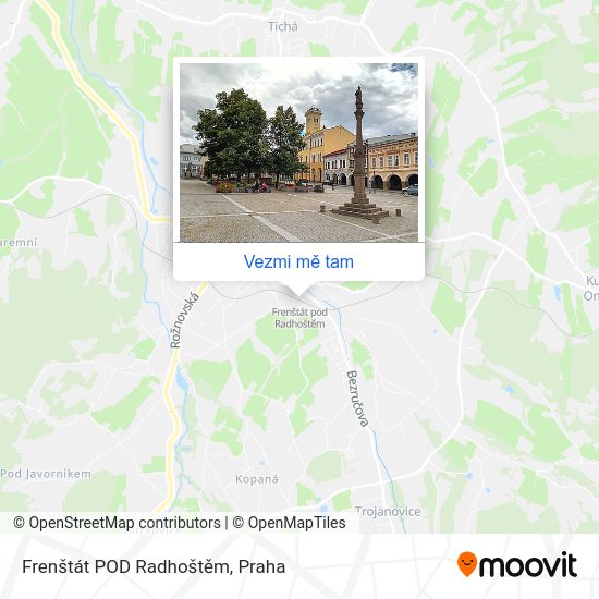 Frenštát POD Radhoštěm mapa