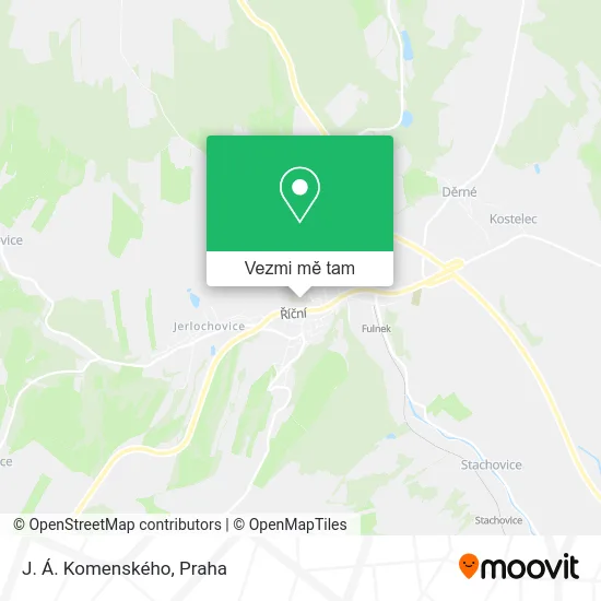 J. Á. Komenského mapa