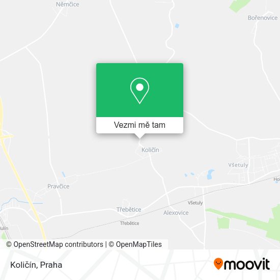 Količín mapa