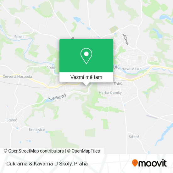 Cukrárna & Kavárna U Školy mapa