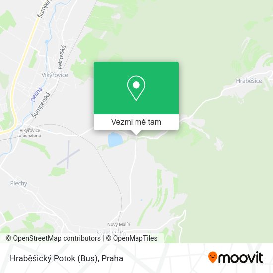 Hraběšický Potok (Bus) mapa