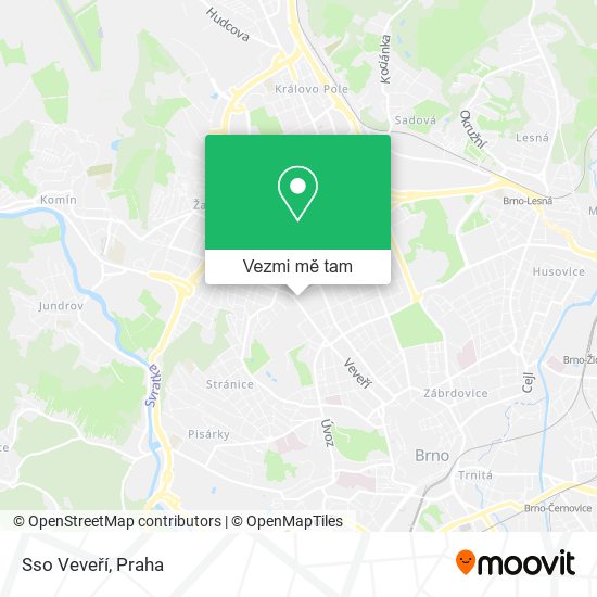 Sso Veveří mapa