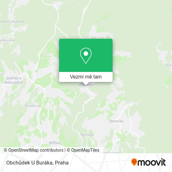 Obchůdek U Buráka mapa