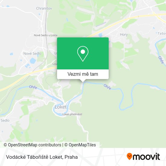 Vodácké Tábořiště Loket mapa