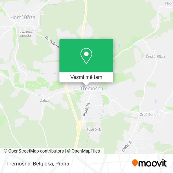 Třemošná, Belgická mapa