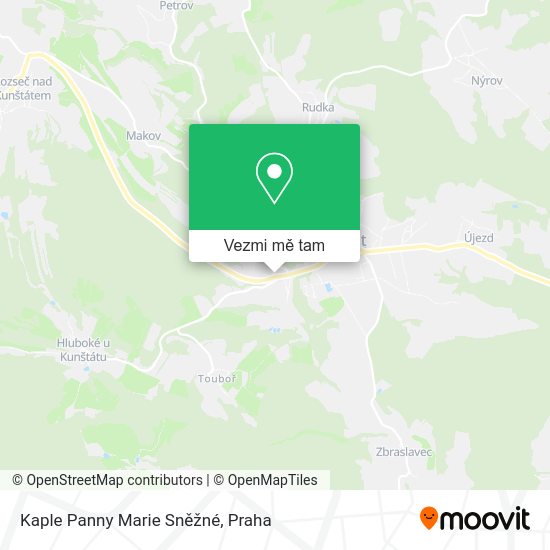 Kaple Panny Marie Sněžné mapa