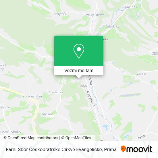 Farní Sbor Českobratrské Církve Evangelické mapa
