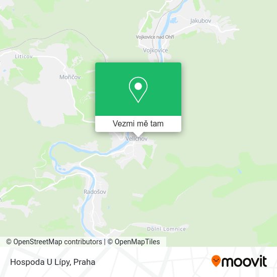 Hospoda U Lípy mapa
