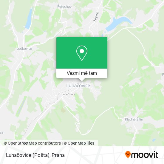 Luhačovice (Pošta) mapa