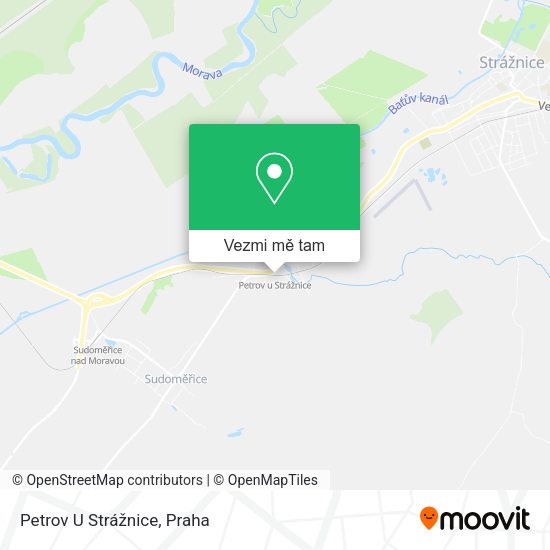 Petrov U Strážnice mapa