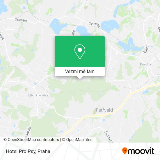 Hotel Pro Psy mapa