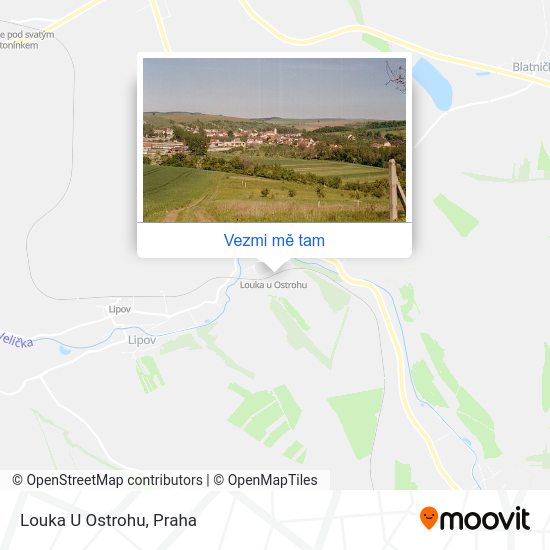 Louka U Ostrohu mapa