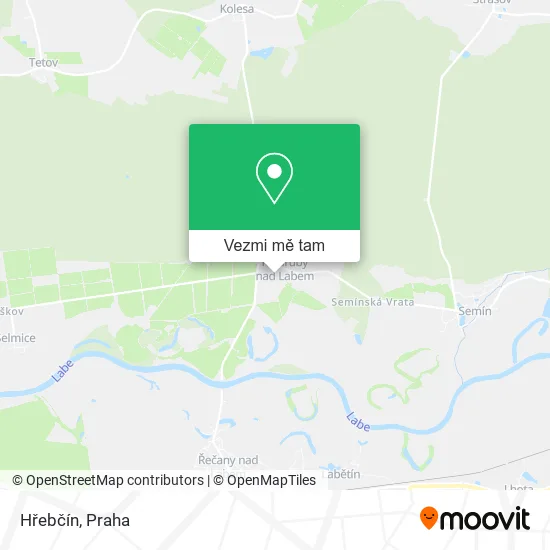 Hřebčín mapa