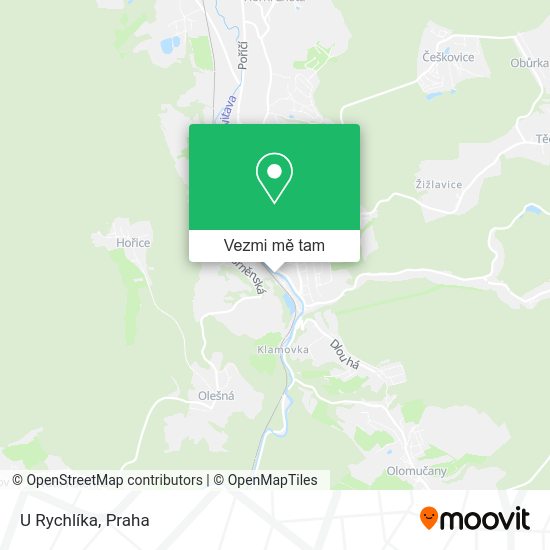 U Rychlíka mapa
