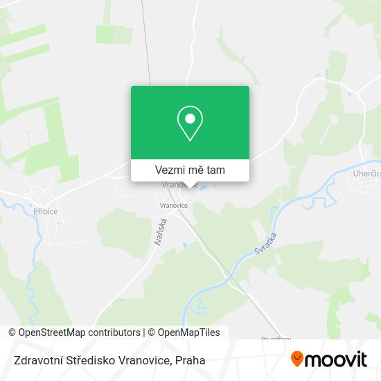 Zdravotní Středisko Vranovice mapa