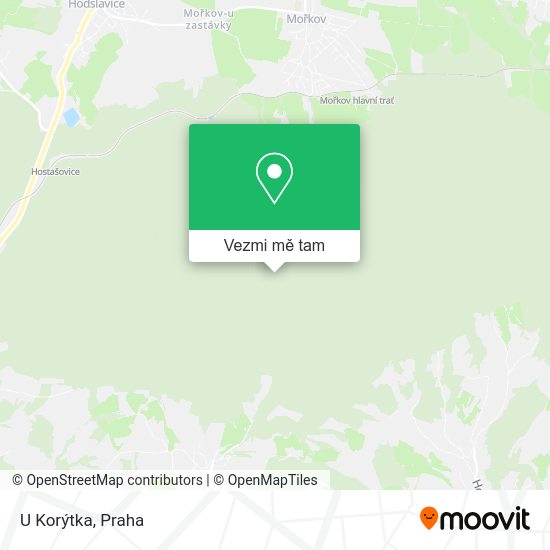 U Korýtka mapa