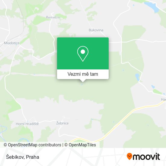 Šebíkov mapa