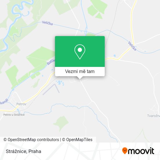 Strážnice mapa