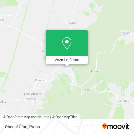 Obecní Úřad mapa