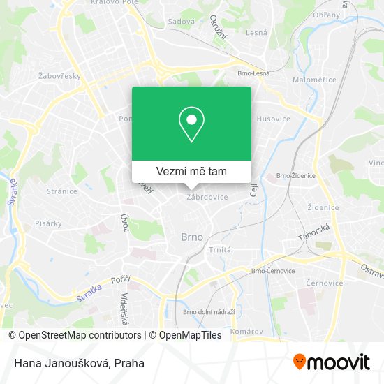Hana Janoušková mapa