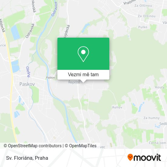 Sv. Floriána mapa