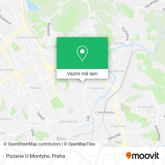 Pizzerie U Montyho mapa
