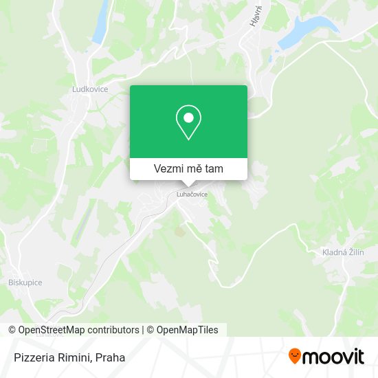 Pizzeria Rimini mapa