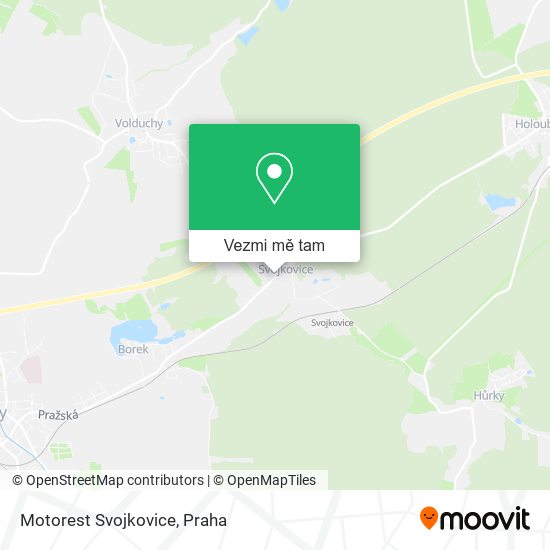 Motorest Svojkovice mapa