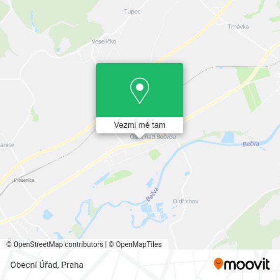 Obecní Úřad mapa