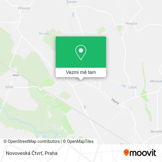 Novoveská Čtvrť mapa