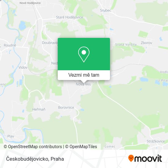 Českobudějovicko mapa