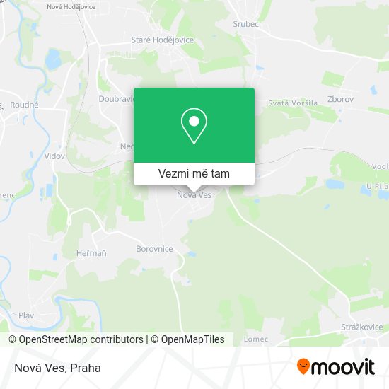 Nová Ves mapa