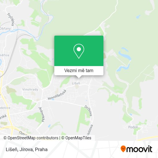 Líšeň, Jírova mapa