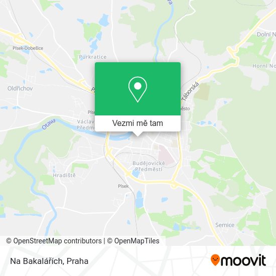 Na Bakalářích mapa