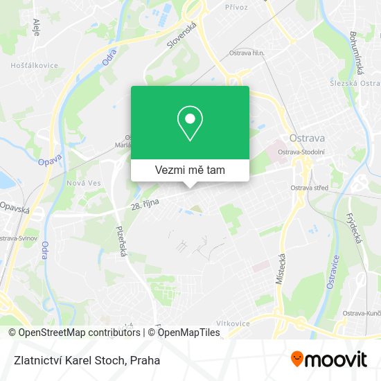 Zlatnictví Karel Stoch mapa