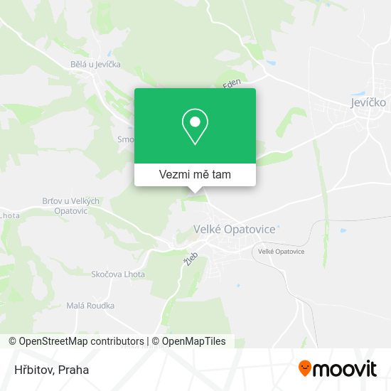 Hřbitov mapa