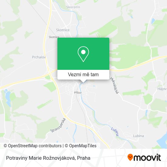 Potraviny Marie Rožnovjáková mapa