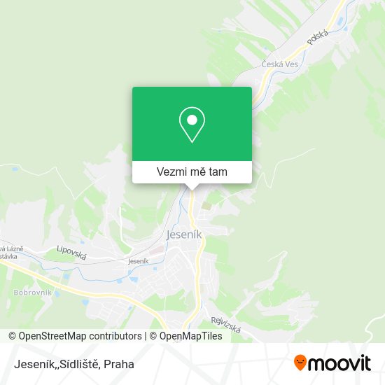 Jeseník,,Sídliště mapa