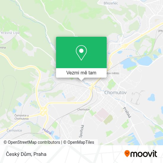 Český Dům mapa