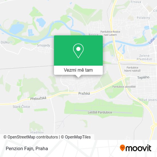 Penzion Fajn mapa