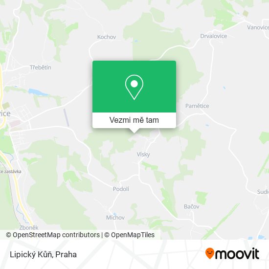 Lipický Kůň mapa