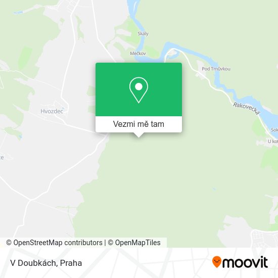 V Doubkách mapa