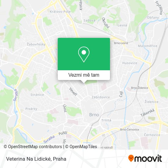 Veterina Na Lidické mapa