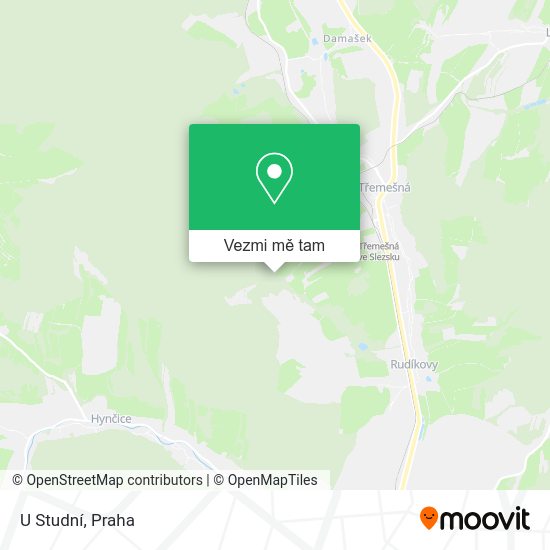 U Studní mapa