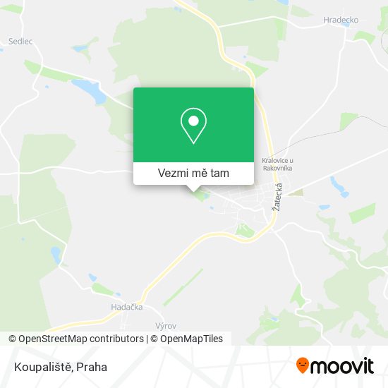 Koupaliště mapa
