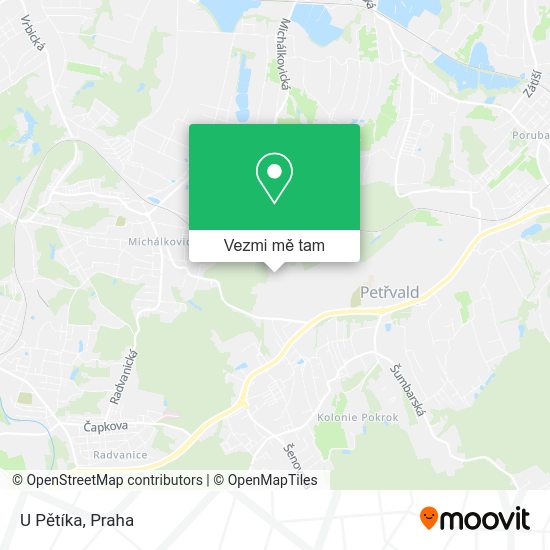 U Pětíka mapa